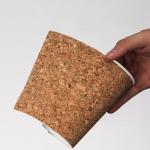 Cork Take Away Paper Cup 420ml 500ml Commercial Kraft Paper Coffee Cup