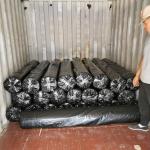 Fiberglass Geogrid for Strength Roadbed Reinforcement White Asphalt Coated