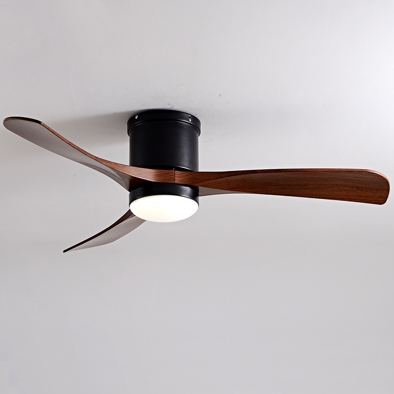 Elegant 46-Inch Scandinavian-Inspired Intelligent Remote-Controlled Ceiling Fan with Integrated Light