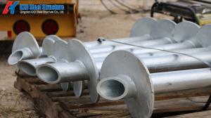 Wholesale Hot DIP Galvanizing Prefab Steel Pile-ground Bracket with Screw Helical Anchor Bolt from china suppliers