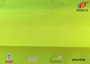 China Durable Reflective Fluorescent Material Fabric , Green Reflective Fabric Clothing on sale