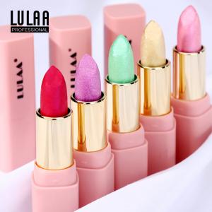 Wholesale Hot-selling makeup LULAA pearl lipstick  lip gloss pearl lipstick shiny gold color makeup moisturizing lipstick from china suppliers