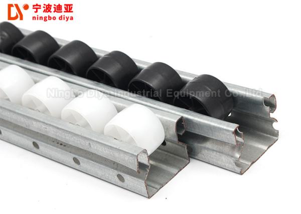 Industrial Plastic Roller Track Cold Welded White / Yellow Color For Production