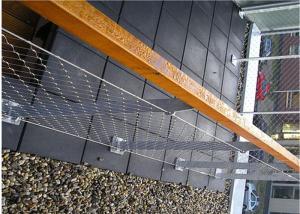 Wholesale Customized 7x7 Balustrade Cable Mesh , Stainless Steel Ferrule Rope Mesh from china suppliers
