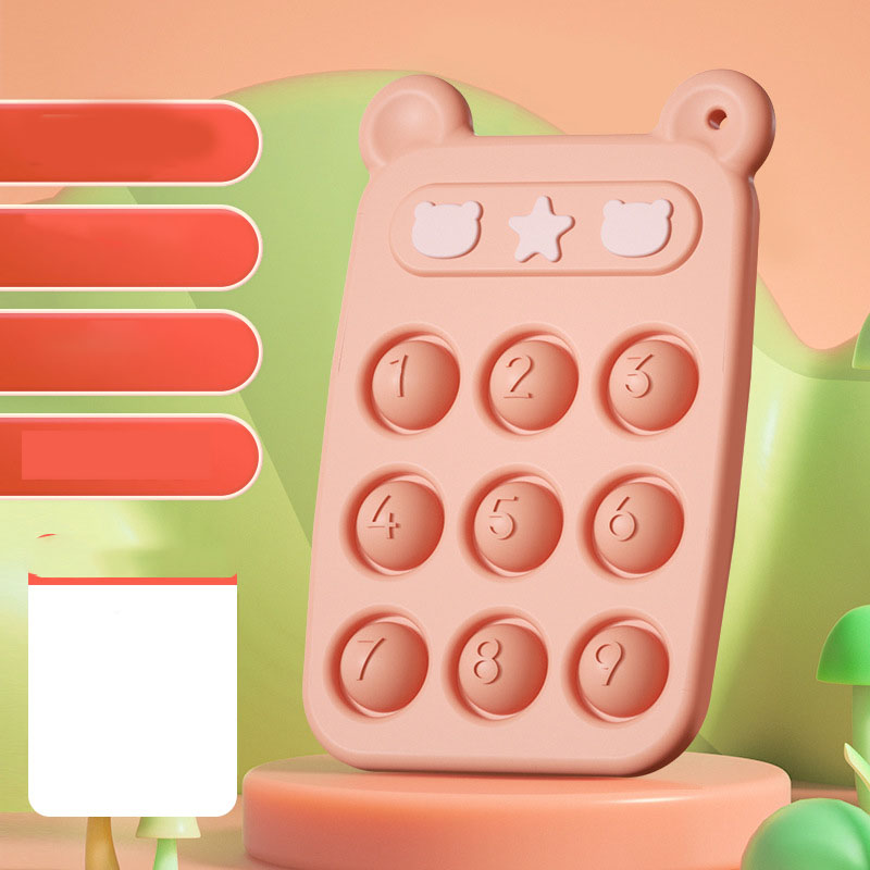 Silicone Phone Fidget Teether Toy 14cm*18cm*7.5cm Perfect for Baby Dining and Playtime