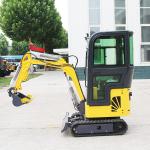 ZHONGMEI 1500kg Crawler Digger Small Digging Machine Yellow Mini Excavator