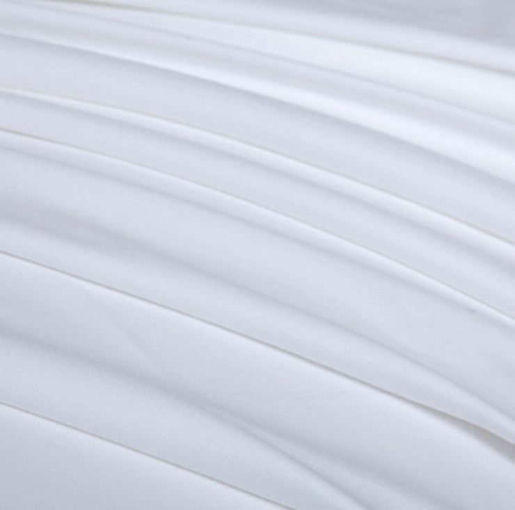 128x68 Fabric Density Embroidery White Comforter Sets Duvet Cover for Hotel Bedding