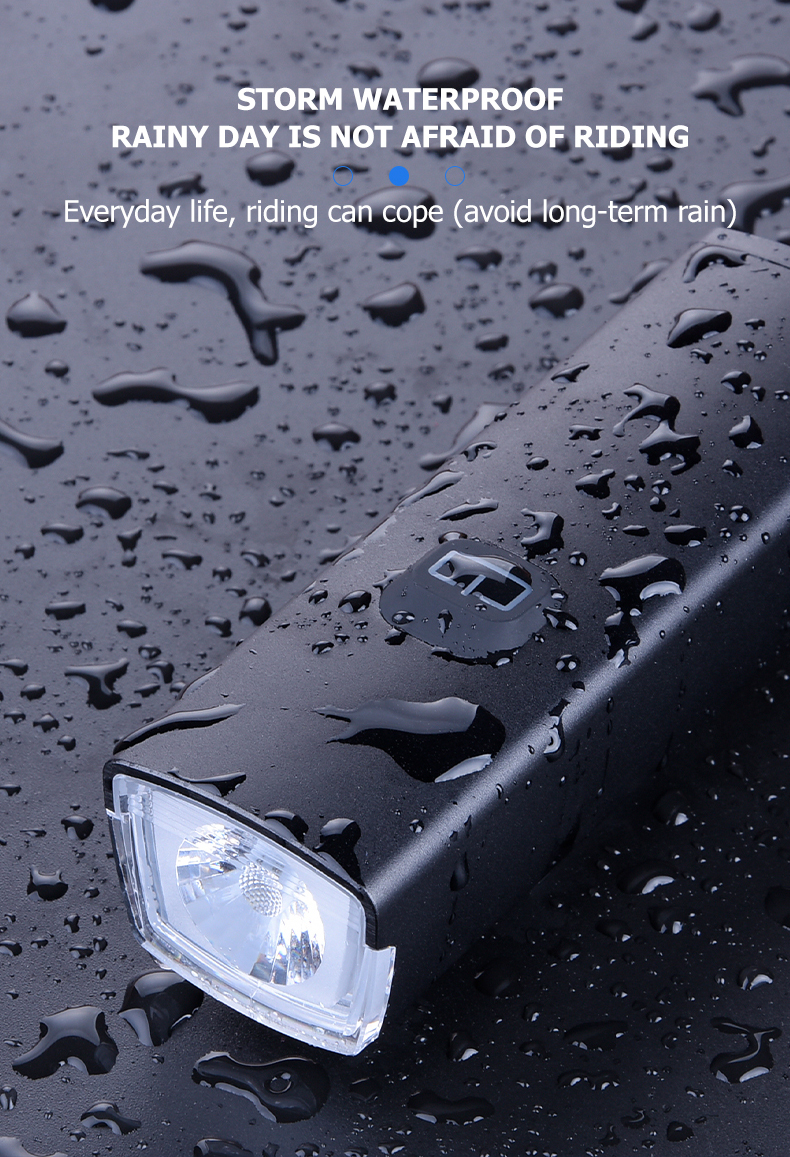 Front Waterproof USB Rechargeable LED Bicycle Light 600LM Cycling Headlight 2200mAh
