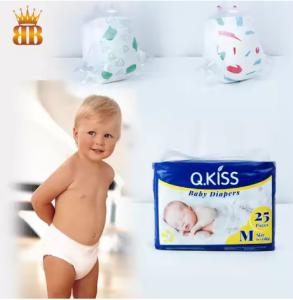 Wholesale Baby Diaper Customized Printed Magic Tape Baby Diaper With Q.Kiss Diaper from china suppliers