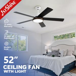 Wholesale Smart Control LED Ceiling Fan with Light 52-inch 5 MDF Blades and 35/60W Motor Wattage from china suppliers