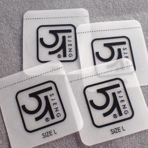 Wholesale Transparent Soft TPU Clothing Labels CMYK Colors Washable For Swimwear from china suppliers