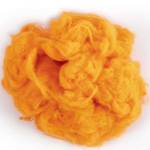 Wholesale Orange Color Polyester Staple Fiber Recycled Polyester Fiber Synthetic Fibers from china suppliers