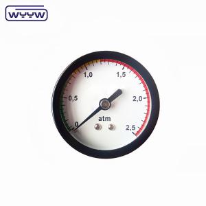 Wholesale good quality competitive price natural gas 50mm black steel case bar psi double scale 1/8bsp axial pressure gauge from china suppliers
