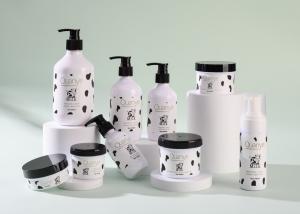 Wholesale Milk Body Wash Bottles 200ml 300ml With Lotion Pump Round Shape Container from china suppliers