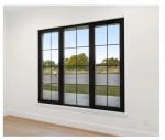 Modern Large Aluminium Fixed Glass Window Hurricane Impact Window For Home