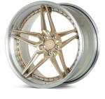 20 Inch Gloss Gold Painted 2 Pieces Wheel For Porsche 718 For Luxury Car