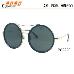 Wholesale Sunglasses in fashionable design with big plastic frame ,suitable for men and women from china suppliers