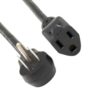 Wholesale 3 Pin Electric Power Cord Right Angle NEMA 5-15P To NEMA 5-15R Heavy Duty from china suppliers