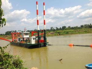 Wholesale Iron plate 20inch Discharge Port,20m Digging Depth,22m Length,1000Kw River Dredger Machine Manufacturer from china suppliers