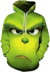 Wholesale Unisex Christmas Hoodie Novelty Sweatshirt , Halloween Pullover Hooded With Pocket from china suppliers
