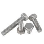 A2-70 304 Stainless Steel Metric Thread DIN933 Outside Hex Head Bolt External