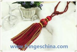 Wholesale Fashion custom long tassel fringe trimming for curtain attractive tieback hanging ball from china suppliers