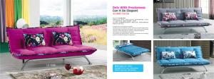 Wholesale fashionable three unit folding fabric sofa bed,#LS-1059 from china suppliers