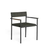 Teak Chair Sets for Outdoor Patio Gray Brown Rattan Table and Chairs in Modern
