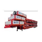 Electrophoresis KTL Powder Coating 100T Low Bed Semi-Trailer for Excavator
