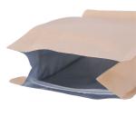 1 kg coffee bag size kraft paper and plastic laminated aluminum foil coffee
