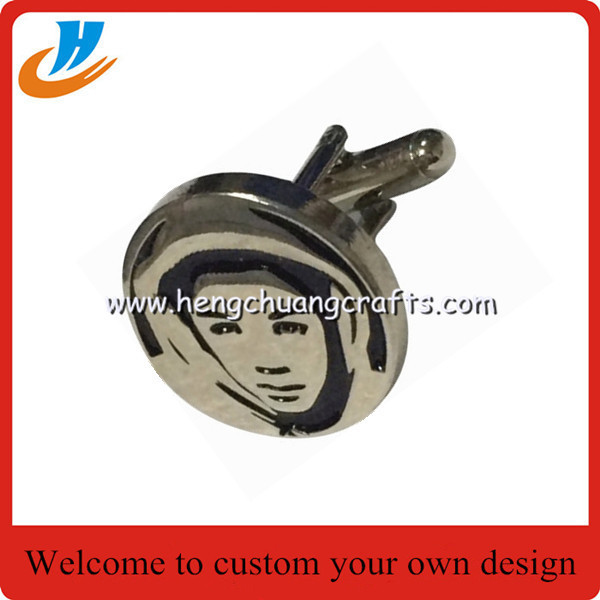 Custom Stamping metal cufflinks/engraved logo cufflinks,business cufflinks wholesale
