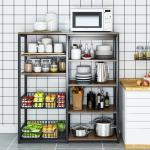 4 Tier Removable Kitchen Storage Rack , Anti Rust Kitchen Plate Rack Shelf