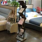 OEM 240X305mm Floor Standing Display Rack Double Sided Display Stand