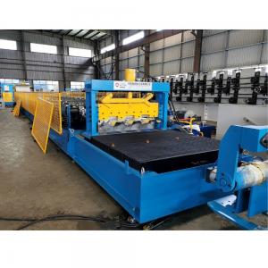 China Industrial Roofing Deck Roll Forming Machine 22Gauge 26 RN100-35 Galvanized Steel on sale