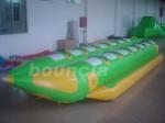 Double Lanes Inflatable Banana Boat With Reinforced Strips For Adult