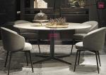 Polyurethane Foam Upholstered Dining Chair H75cm With Armrests