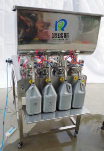Wholesale 4 Heads SS304 Semi Automatic Bottle Filling Machine For Lube Oil Car Lotion from china suppliers