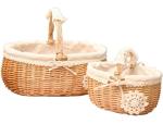 Handmade Natural Willow Wicker Picnic Basket Cheap Lunch Bags Hot sale products