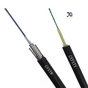 China Outdoor Armoured Fiber Cable GYXTW Singlemode Steel Wire Fiber Optic Cable on sale