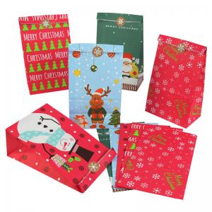 Wholesale Foldable Snowman Small Christmas Gift Bag Colorful With Logo Printing from china suppliers