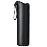 Black PU Leather Champagne Bottle Sleeves With Strap