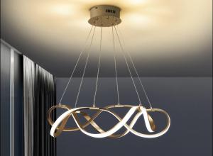 Wholesale Acrylic Lampshade Power 33w 50w 69w Iron Gold Modern Ring Light from china suppliers