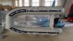 45KGS Small Glass Bottom Boat Transparent Hull PVC / Hypalon 3.0m For Sports