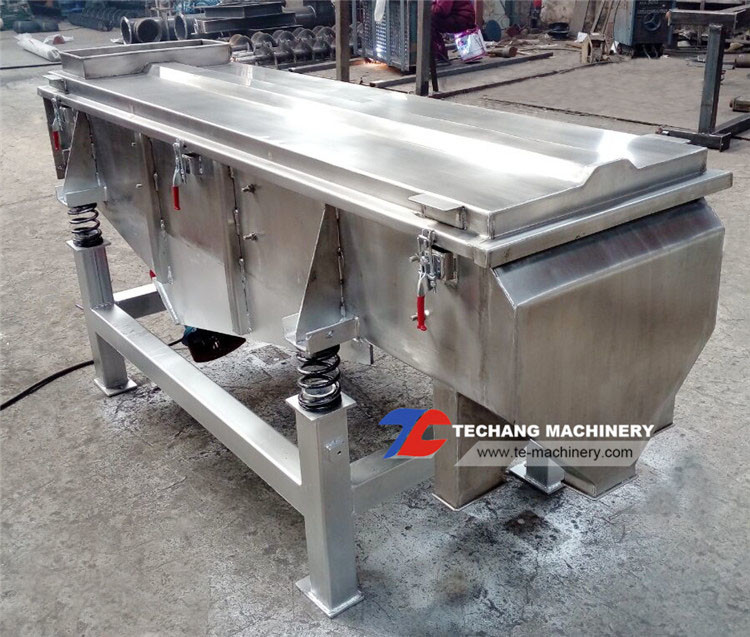 High Efficiency Industrial Vibrating Screen Linear Vibration Sieve Machine