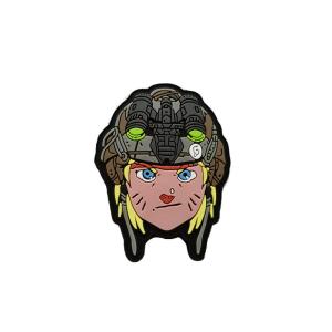 Wholesale 3D PVC Badge Patch Silicone Velcro Polyester Material 9cm Size from china suppliers