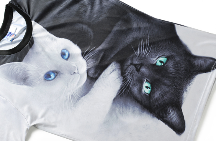 Animal Printing Sublimation Sports T Shirts , Mens Sublimated Tee Short Sleeve