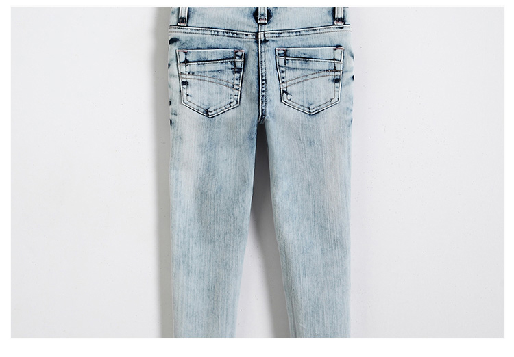 Slim Fit Long Section Kids Denim Clothes , 2 - 8 Years Children Denim Jeans