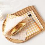 Disposable Oil Resistant Greaseproof Burger Paper For Cooking Baking Food