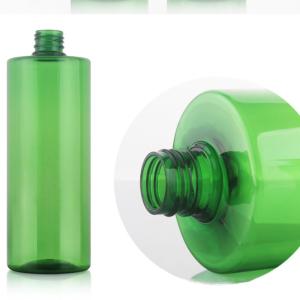 Wholesale 500ML Spiral PET Clear Liquid Pump Bottle Flat Shoulder from china suppliers
