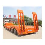 3 Axles 60-80 Ton Lowboy Semi Trailers for Heavy Equipment Carrier Customer's